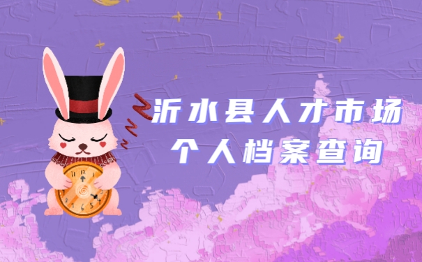 沂水县人才市场个人档案查询方式怎么处理?