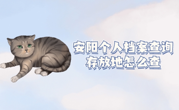 安阳个人档案存放地怎么查找？